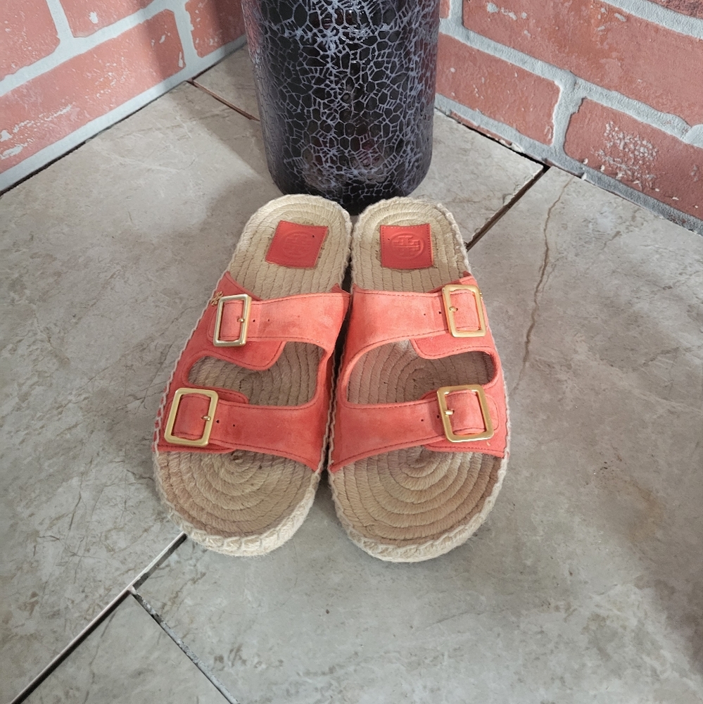 Tory Burch Double Strap Espadrille Sandals
